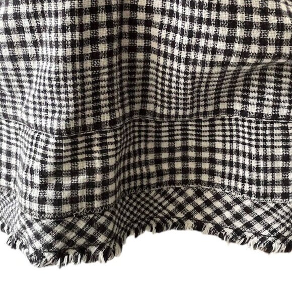 Free People Chrissie Mini Skirtall Dress in Black/White Gingham Medium NWOT - Picture 12 of 16